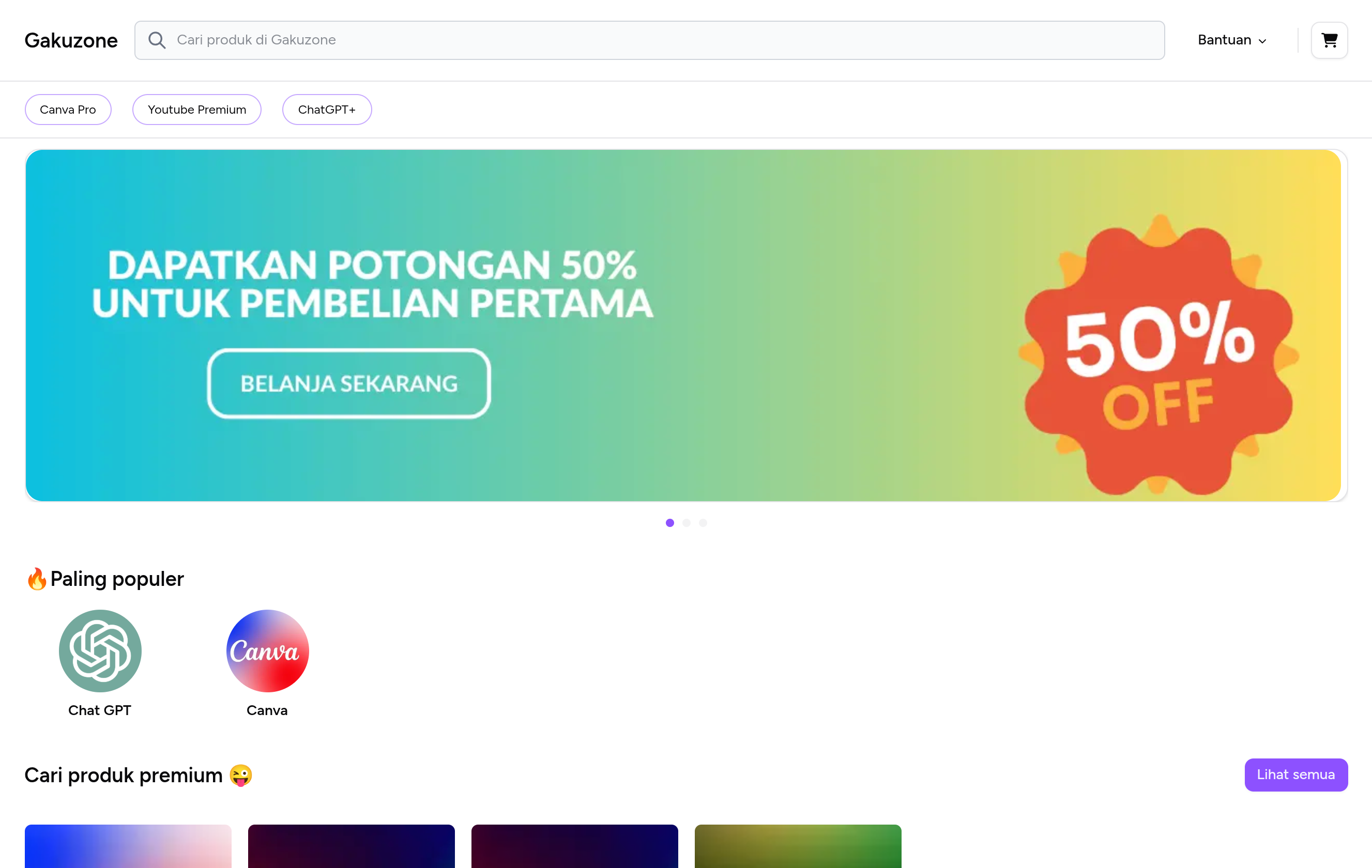 Sanity, Next.js dan Toko Online Screenshot